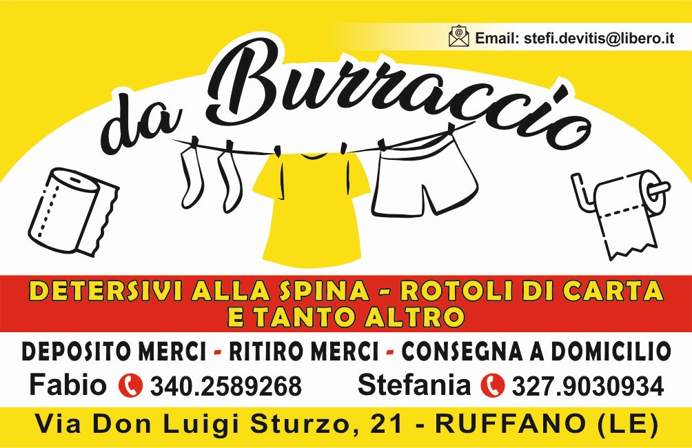 DETERSIVO ALLA SPINA E TANTO ALTRO A RUFFANO da BURRACCIO